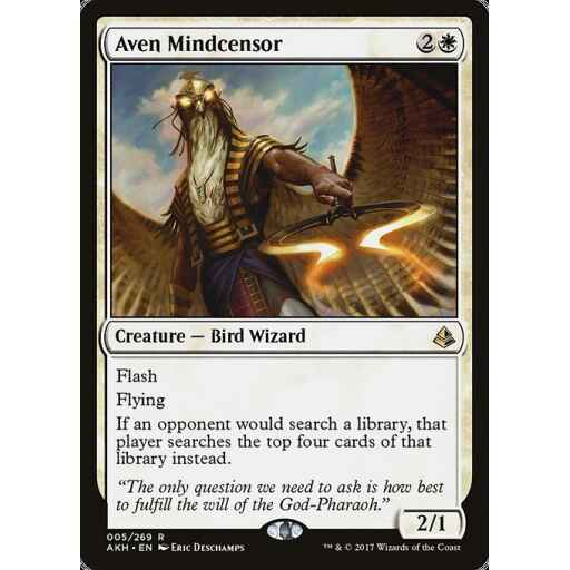 Amonkhet - 5 - Aven Mindcensor - Rare - W - Non-foil