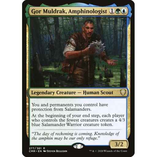 Commander Legends - 277 - Gor Muldrak, Amphinologist - Rare - UG - Non-foil