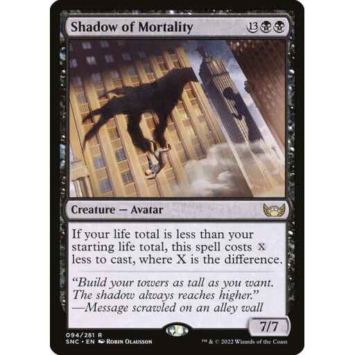 Streets of New Capenna - 94 - Shadow of Mortality - Rare - B - Non-foil