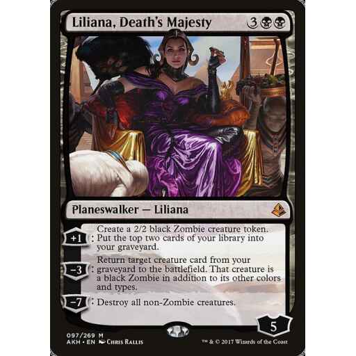 Amonkhet - 97 - Liliana, Death's Majesty - Mythic - B - Non-foil