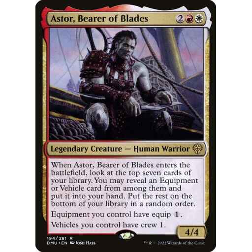 Dominaria United - 194 - Astor, Bearer of Blades - Rare - WR - Non-foil