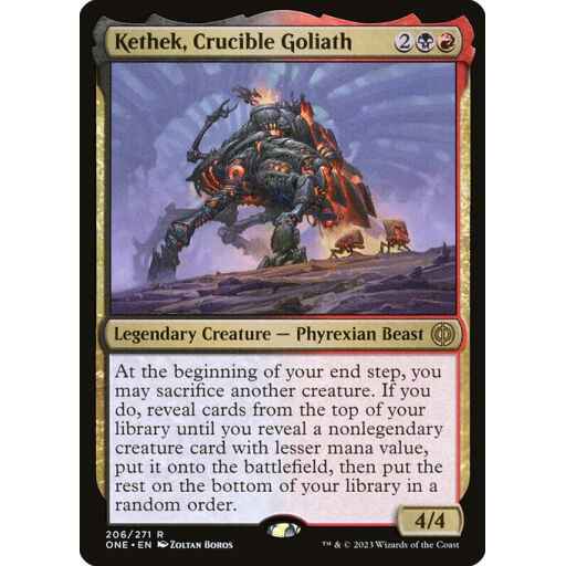 Phyrexia: All Will Be One - 206 - Kethek, Crucible Goliath - Rare - BR - Non-foil