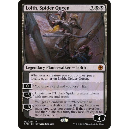 Adventures in the Forgotten Realms - 112 - Lolth, Spider Queen - Mythic - B - Non-foil