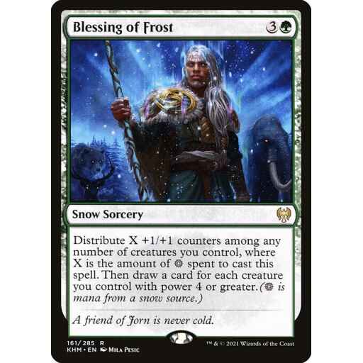 Kaldheim - 161 - Blessing of Frost - Rare - G - Non-foil