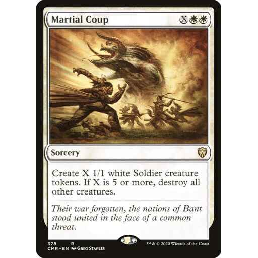 Commander Legends - 378 - Martial Coup - Rare - W - Non-foil