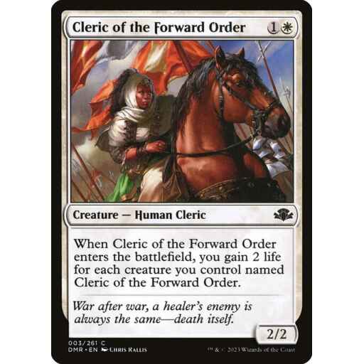 Dominaria Remastered - 3 - Cleric of the Forward Order - Common - W - Non-foil
