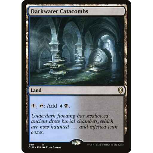 Commander Legends: Battle for Baldur's Gate - 889 - Darkwater Catacombs - Rare - C - Non-foil