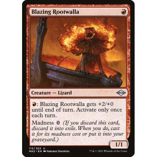 Modern Horizons 2 - 115 - Blazing Rootwalla - Uncommon - R - Non-foil