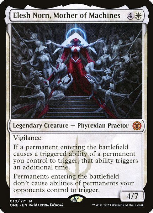 Phyrexia: All Will Be One - 10 - Elesh Norn, Mother of Machines - Mythic - W - Non-foil