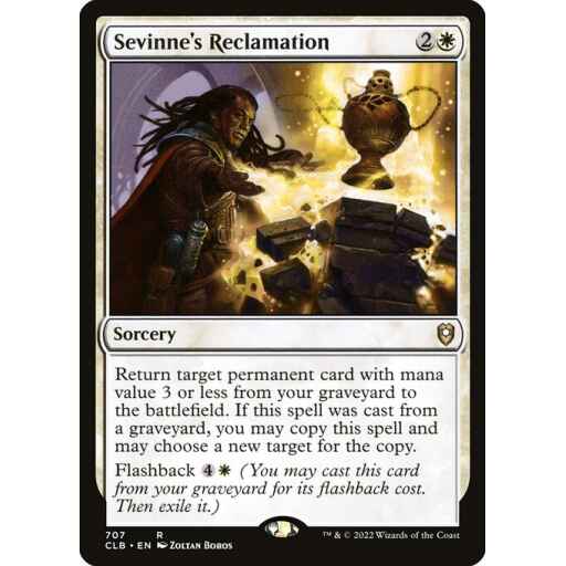 Commander Legends: Battle for Baldur's Gate - 707 - Sevinne's Reclamation - Rare - W - Non-foil