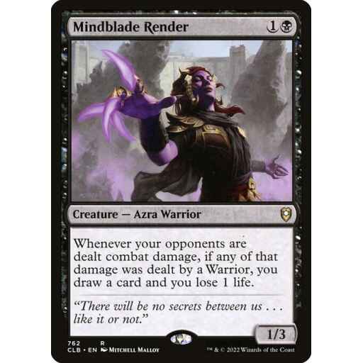 Commander Legends: Battle for Baldur's Gate - 762 - Mindblade Render - Rare - B - Non-foil