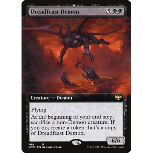 Innistrad: Crimson Vow - 369 - Dreadfeast Demon - Rare - B - Non-foil