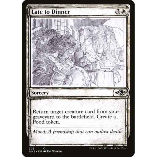 Modern Horizons 2 - 329 - Late to Dinner - Common - W - Non-foil