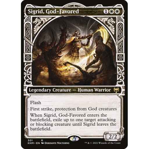Kaldheim - 301 - Sigrid, God-Favored - Rare - W - Non-foil