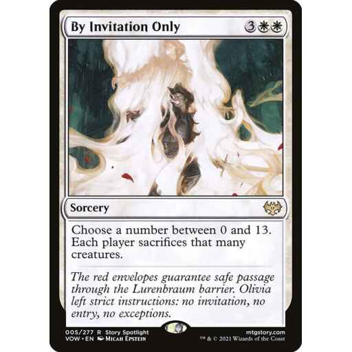 Innistrad: Crimson Vow - 5 - By Invitation Only - Rare - W - Non-foil
