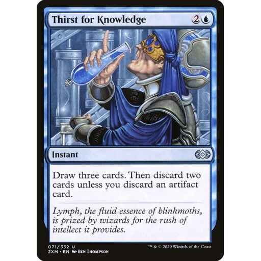 Double Masters - 71 - Thirst for Knowledge - Uncommon - U - Non-foil