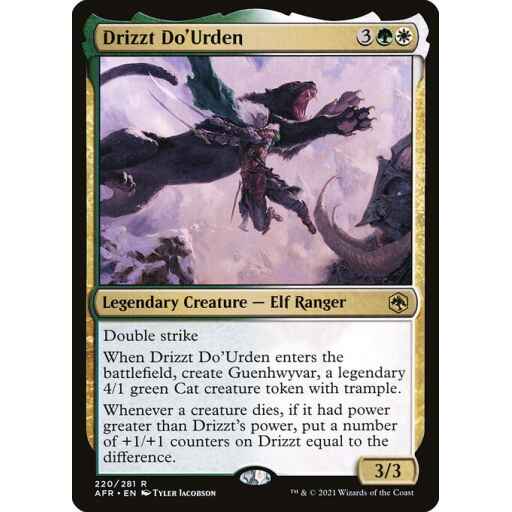 Adventures in the Forgotten Realms - 220 - Drizzt Do'Urden - Rare - WG - Non-foil