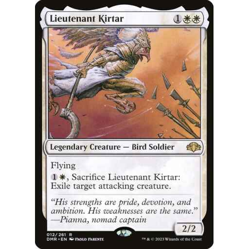 Dominaria Remastered - 12 - Lieutenant Kirtar - Rare - W - Non-foil