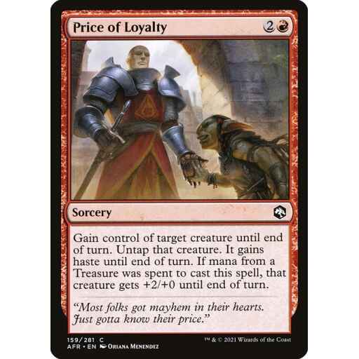 Adventures in the Forgotten Realms - 159 - Price of Loyalty - Common - R - Non-foil