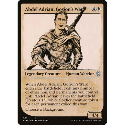 Commander Legends: Battle for Baldur's Gate - 375 - Abdel Adrian, Gorion's Ward - Uncommon - W - Non-foil