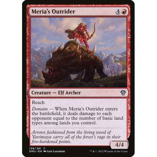 Dominaria United - 138 - Meria's Outrider - Common - R - Non-foil