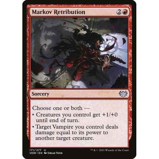 Innistrad: Crimson Vow - 171 - Markov Retribution - Uncommon - R - Non-foil