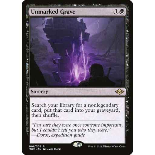 Modern Horizons 2 - 106 - Unmarked Grave - Rare - B - Non-foil