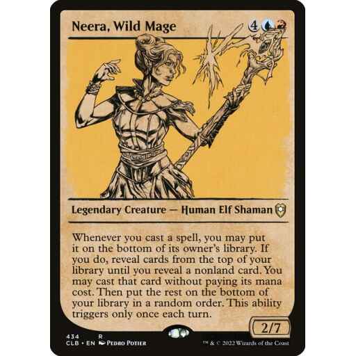 Commander Legends: Battle for Baldur's Gate - 434 - Neera, Wild Mage - Rare - UR - Non-foil