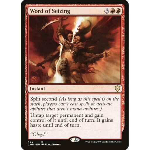 Commander Legends - 420 - Word of Seizing - Rare - R - Non-foil