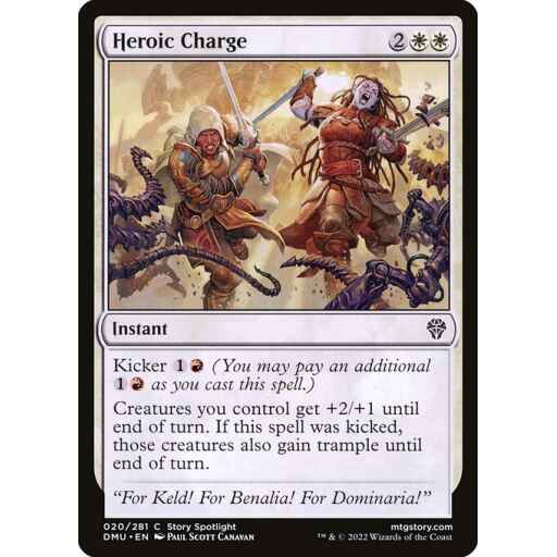 Dominaria United - 20 - Heroic Charge - Common - W - Non-foil
