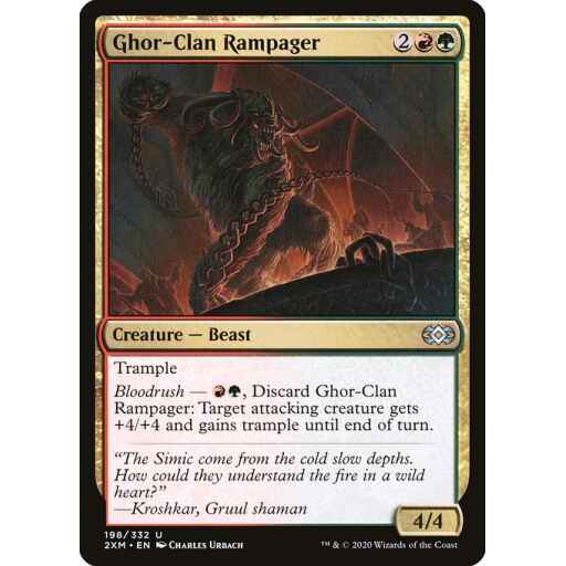Double Masters - 198 - Ghor-Clan Rampager - Uncommon - RG - Non-foil