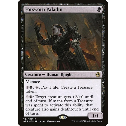 Adventures in the Forgotten Realms - 104 - Forsworn Paladin - Rare - B - Non-foil