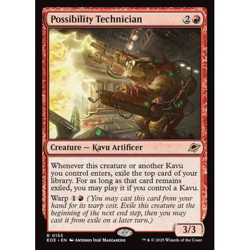 Edge of Eternities - 153 - Possibility Technician - Rare - R - Non-foil