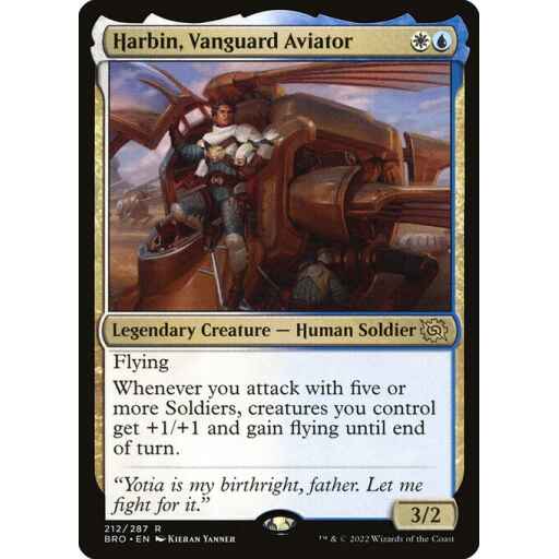 The Brothers' War - 212 - Harbin, Vanguard Aviator - Rare - WU - Non-foil