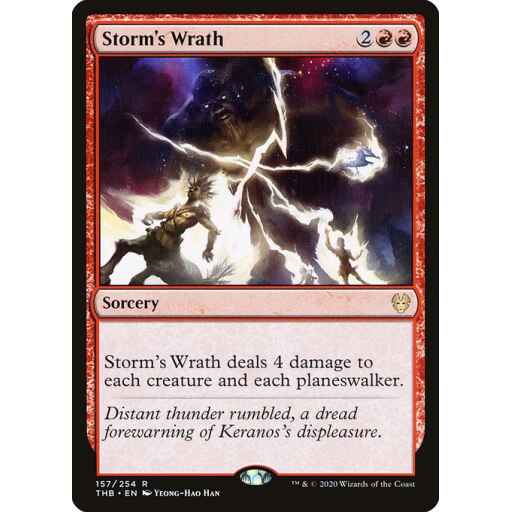 Theros Beyond Death - 157 - Storm's Wrath - Rare - R - Non-foil