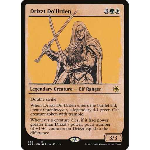 Adventures in the Forgotten Realms - 338 - Drizzt Do'Urden - Rare - WG - Foil