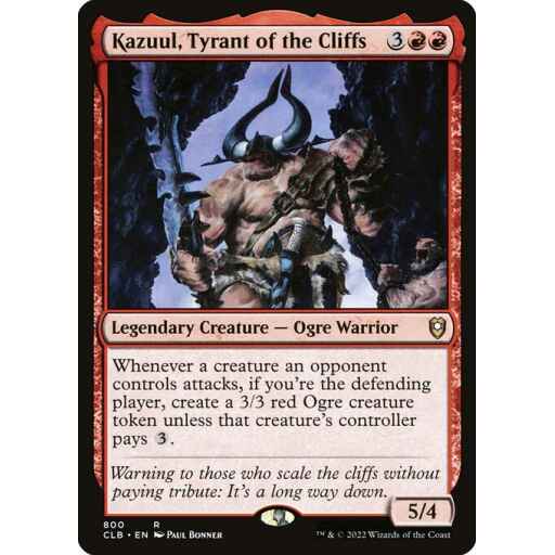 Commander Legends: Battle for Baldur's Gate - 800 - Kazuul, Tyrant of the Cliffs - Rare - R - Non-foil