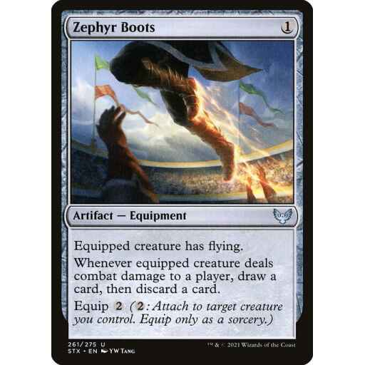 Strixhaven: School of Mages - 261 - Zephyr Boots - Uncommon - C - Non-foil