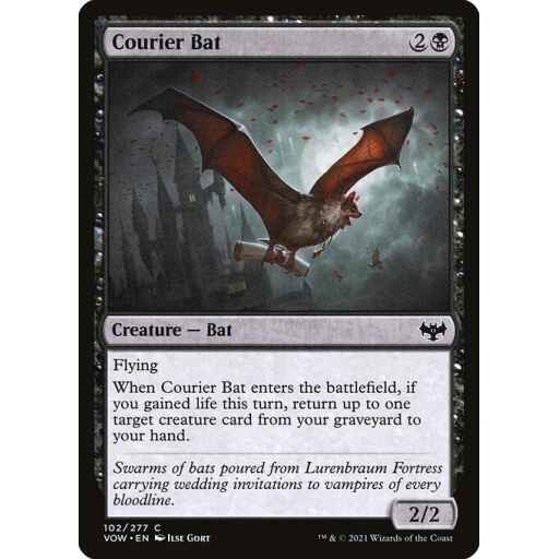 Innistrad: Crimson Vow - 102 - Courier Bat - Common - B - Non-foil