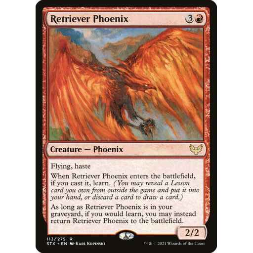Strixhaven: School of Mages - 113 - Retriever Phoenix - Rare - R - Non-foil