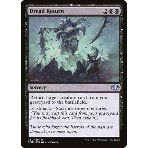 Dominaria Remastered - 80 - Dread Return - Uncommon - B - Non-foil