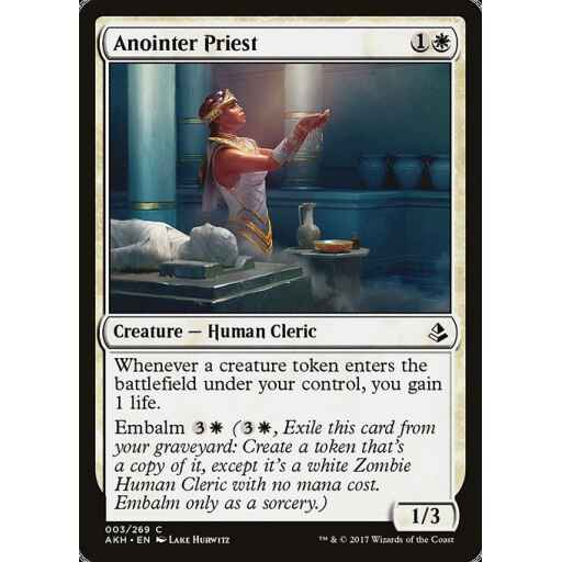 Amonkhet - 3 - Anointer Priest - Common - W - Non-foil