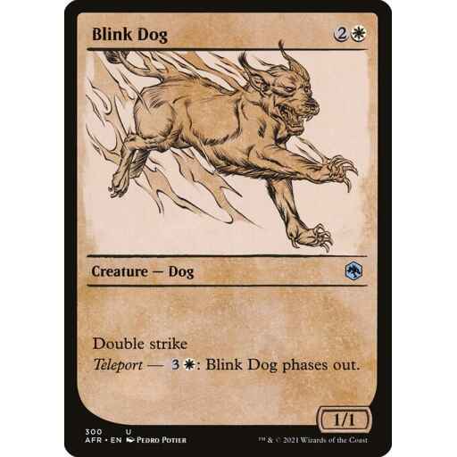 Adventures in the Forgotten Realms - 300 - Blink Dog - Uncommon - W - Non-foil