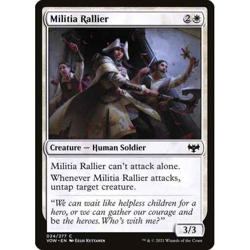 Innistrad: Crimson Vow - 24 - Militia Rallier - Common - W - Non-foil