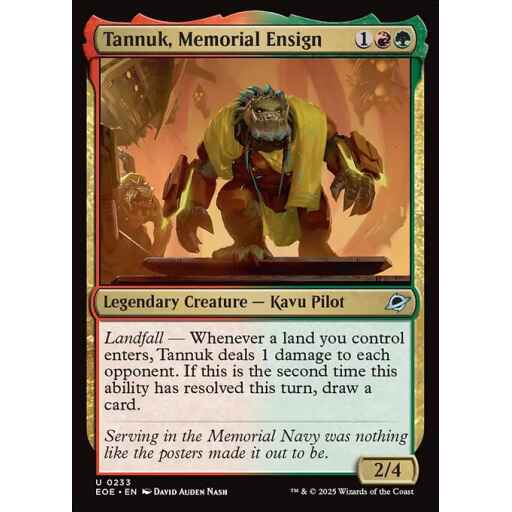 Edge of Eternities - 233 - Tannuk, Memorial Ensign - Uncommon - RG - Non-foil