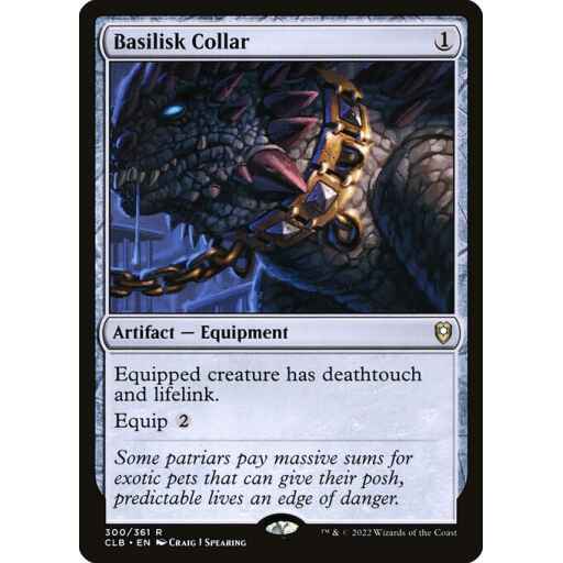 Commander Legends: Battle for Baldur's Gate - 300 - Basilisk Collar - Rare - C - Non-foil