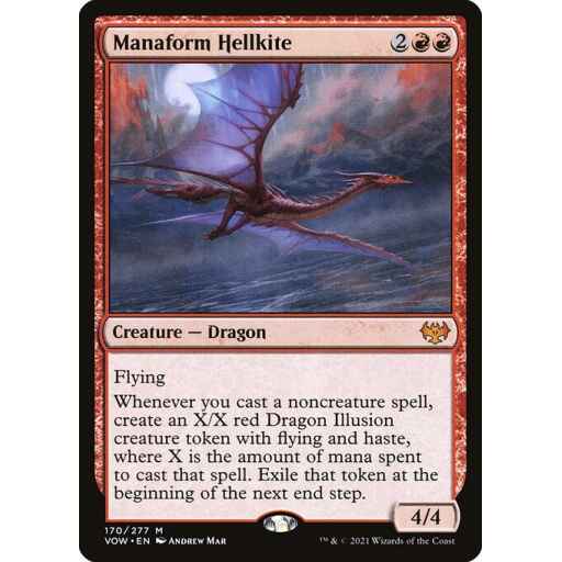 Innistrad: Crimson Vow - 170 - Manaform Hellkite - Mythic - R - Non-foil