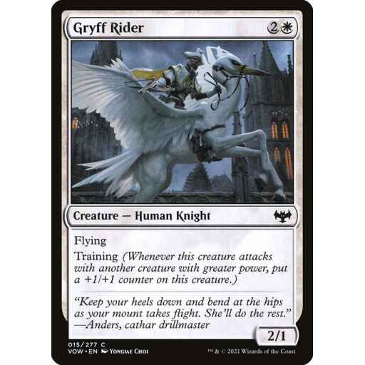 Innistrad: Crimson Vow - 15 - Gryff Rider - Common - W - Non-foil