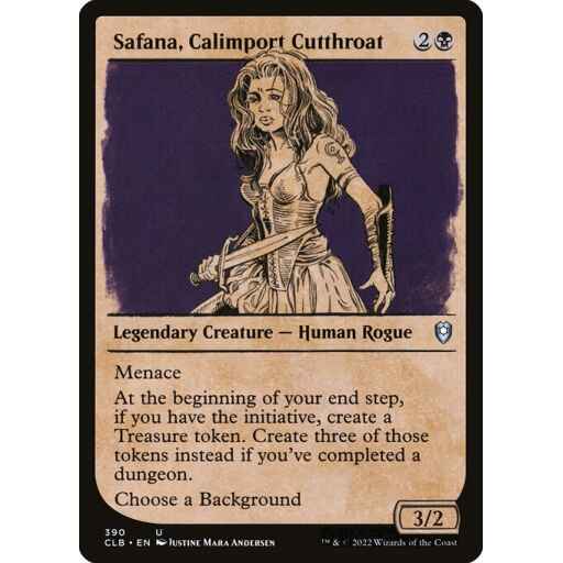 Commander Legends: Battle for Baldur's Gate - 390 - Safana, Calimport Cutthroat - Uncommon - B - Non-foil