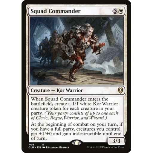 Commander Legends: Battle for Baldur's Gate - 709 - Squad Commander - Rare - W - Non-foil